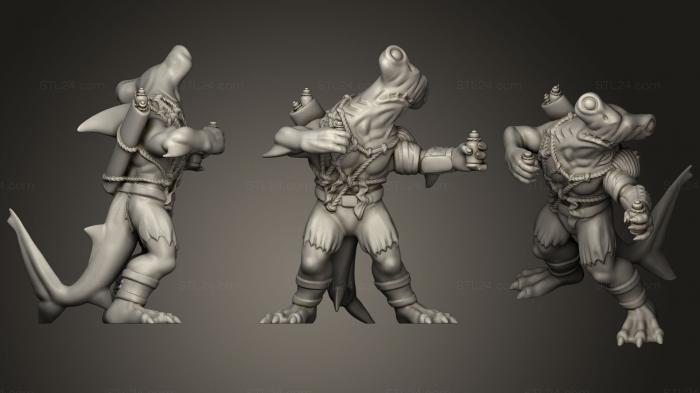 Figurines heroes, monsters and demons (Stromfels Apoth, STKM_1244) 3D models for cnc